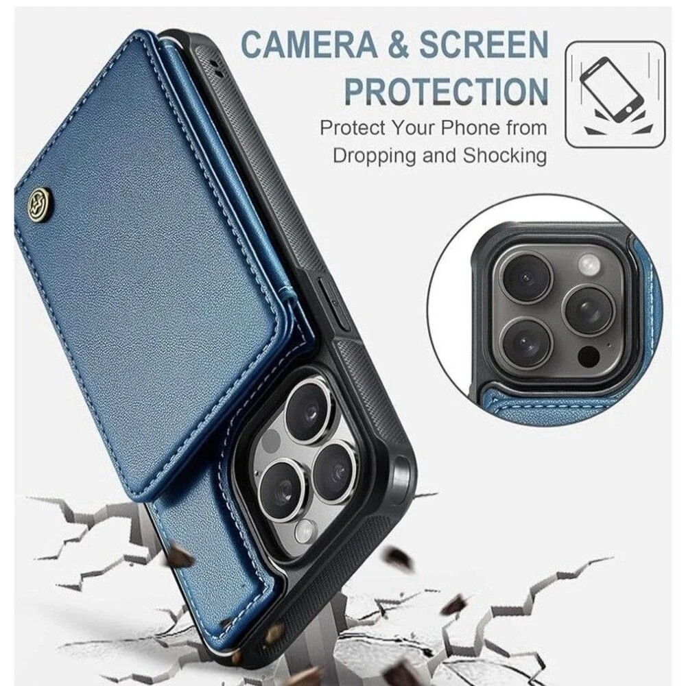 Vinich for iPhone 14 Pro Wallet Case with Card Holder, RFID Blocking
